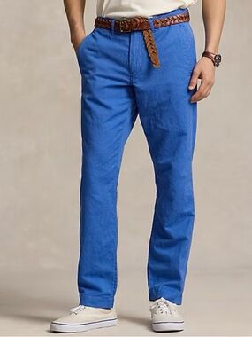 Polo Ralph Lauren Straight-Fit Linen-Cotton Pant